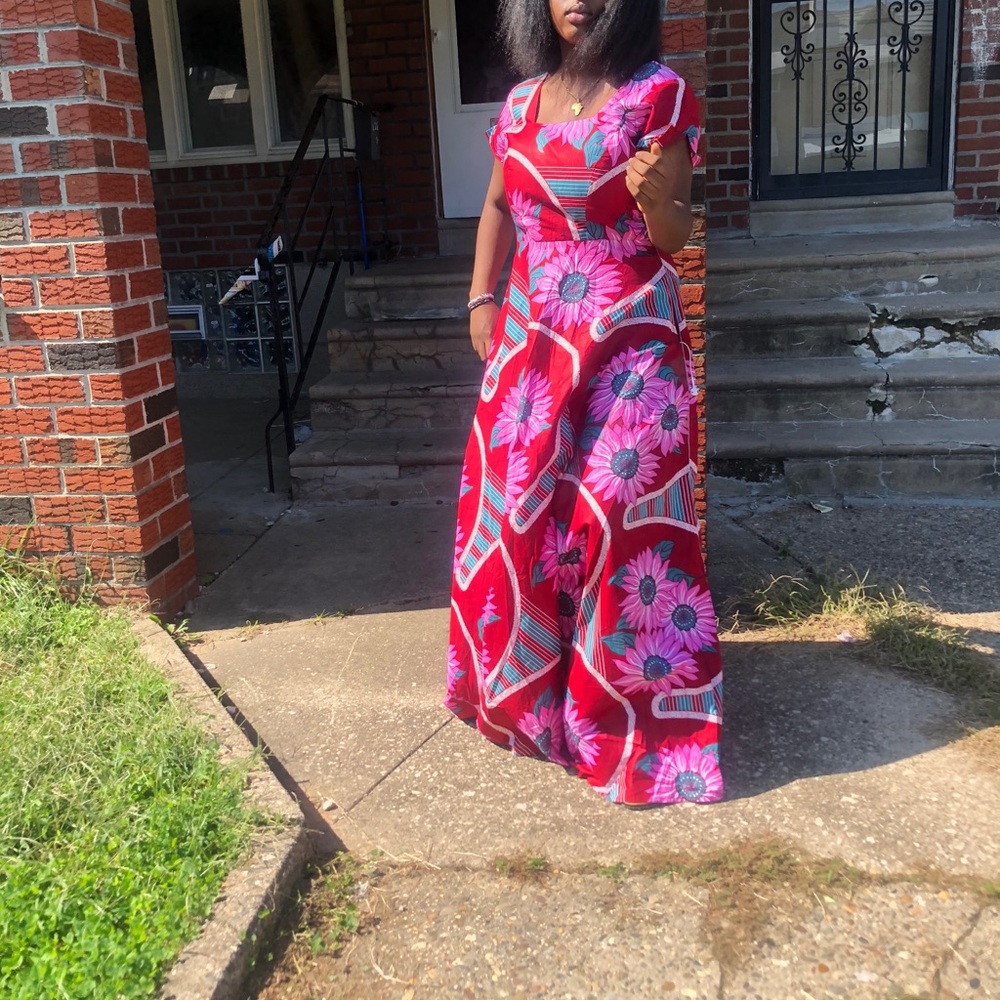 African print dress